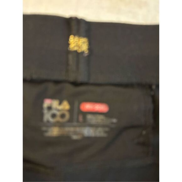 Fila 100 Sport workout shorts women’s large black gold trim - Picture 6 of 6